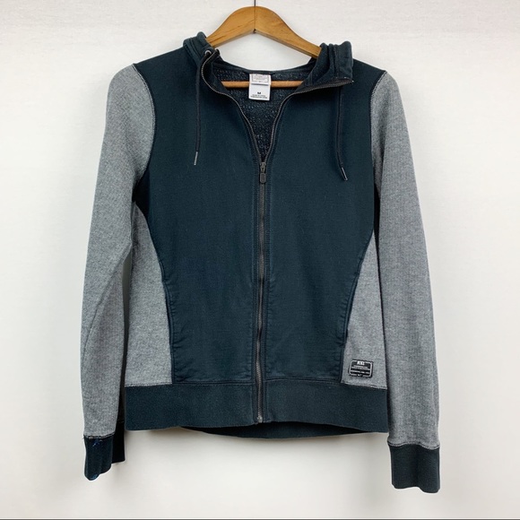 Nike Tops - Nike Athletics Cowl Neck Front Zip Two Tone Hoodie